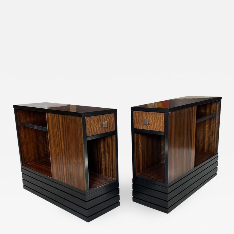 Paul Frankl Pair of Frankl Architectural Side Tables