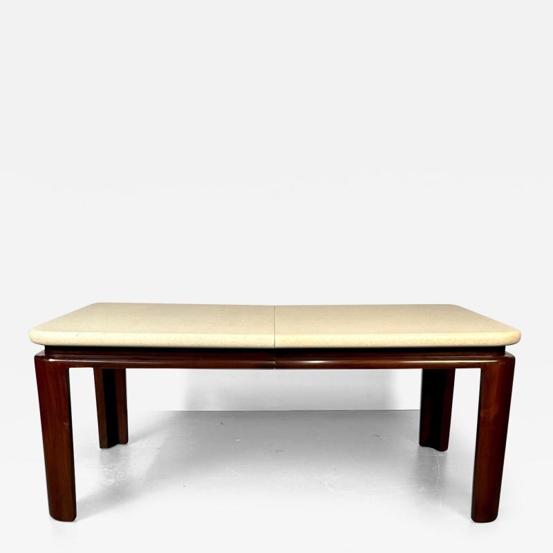 Paul Frankl Paul Frankl Mid Century Modern Cork Top Mahogany Dining Table Johnson Furniture