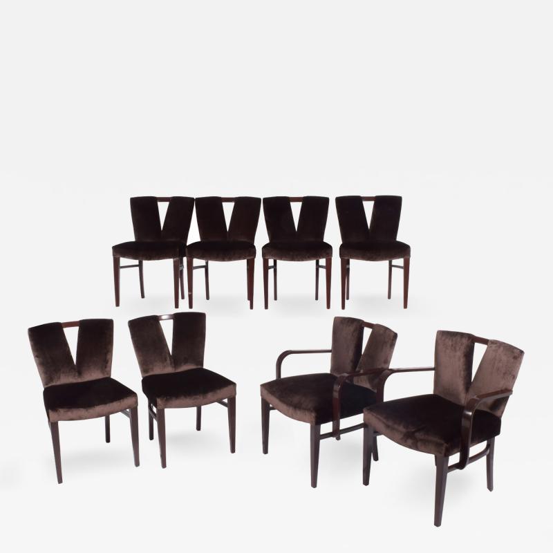 Paul Frankl Poul Frankl Set of 8 Dinning Chairs