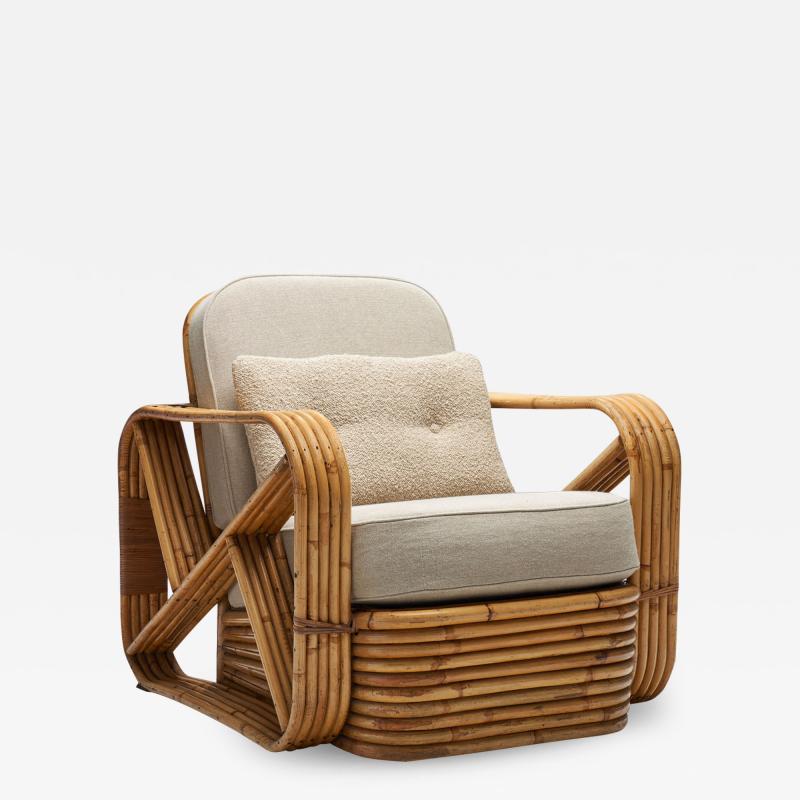 Paul Frankl Rattan Lounge Chair by Paul Frankl United States 1940s