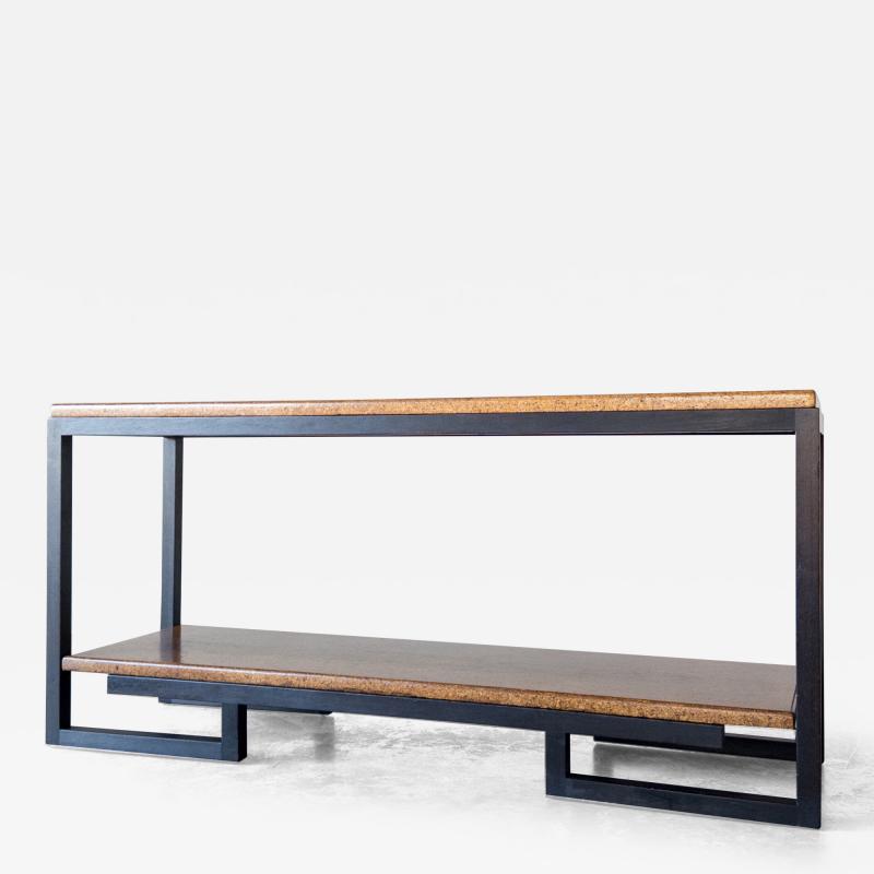 Paul Frankl Two tier console table by Paul T Frankl for Johnson Furniture Company