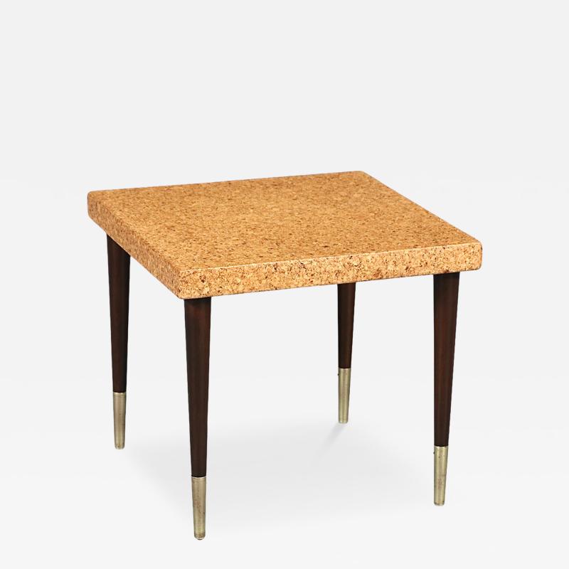 Paul Franklin Paul Frankl Cork Side Table for Johnson Furniture