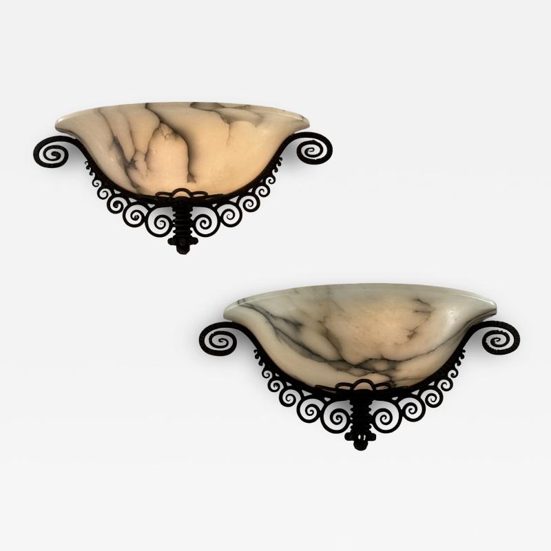 Paul Kiss Art Deco wall sconces by Paul Kiss