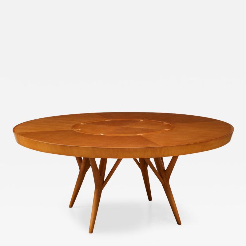 Paul L szl Circular Custom Dining Table by Paul Laszlo