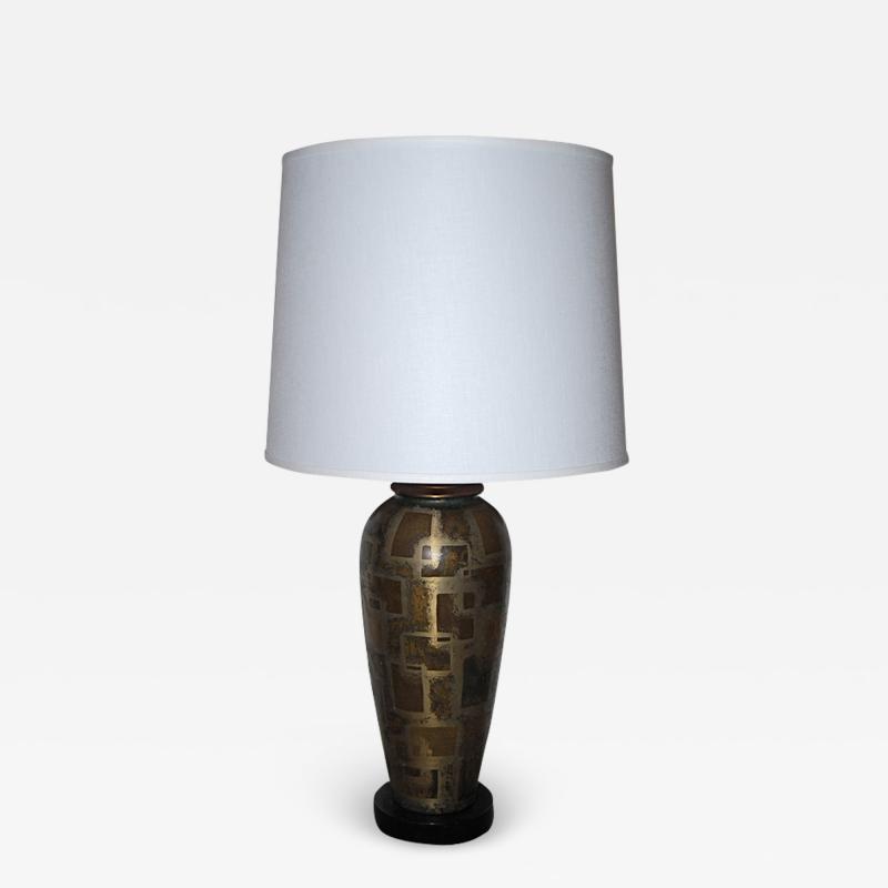 Paul Louis Mergier Dinanderie Metal Table Lamp