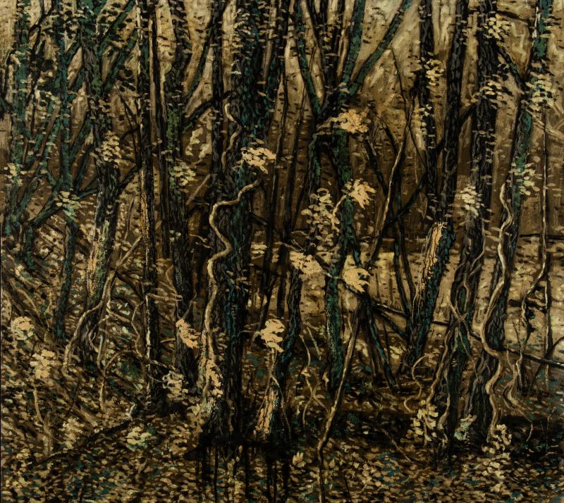 Paul Manes UNTITLED Turquoise Trees 