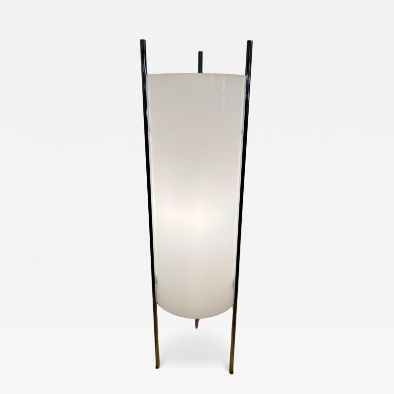 Paul Mayen Paul Mayen Modern Chrome and Acrylic Cylinder Table Lamp