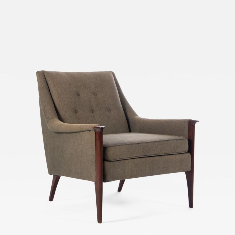 Paul McCobb Mid Century Modern Lounge Chair After Paul McCobb in Original Fabric c 1950s