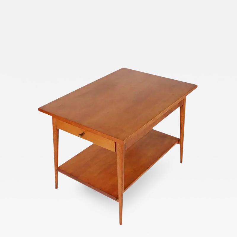 Paul McCobb Mid Century Modern Paul McCobb Two Tier Side Table or Nightstand in Birch