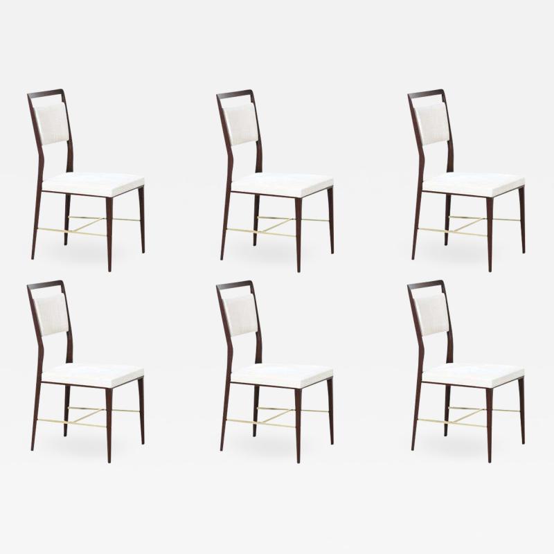 Paul McCobb Paul McCobb Irwin Collection Dining Chairs Brass Accents for Calvin Furniture
