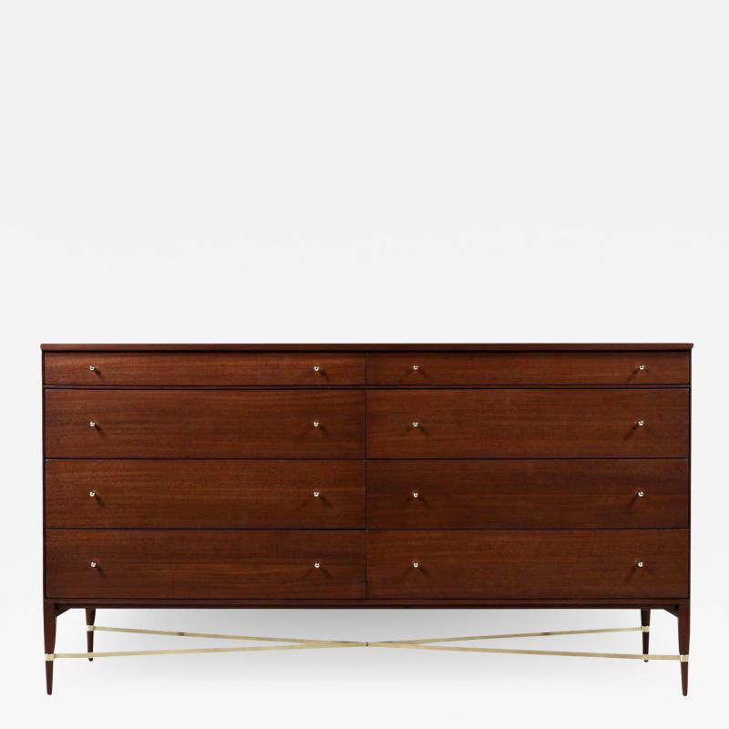 Paul McCobb Paul McCobb Irwin Collection Dresser with Brass Accents for Calvin Furniture
