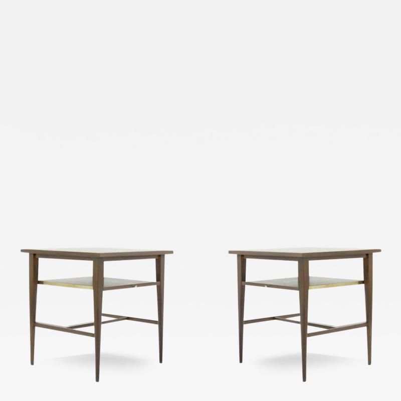 Paul McCobb Paul McCobb Mahogany End Tables Calvin Group circa 1950s