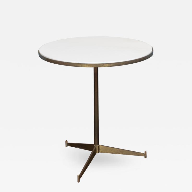 Paul McCobb Paul McCobb for Directional Brass and Vitrolite Cigarette Table