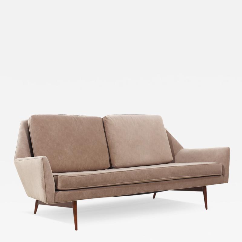 Paul McCobb Paul McCobb for Directional Mid Century Angle Arm Sofa