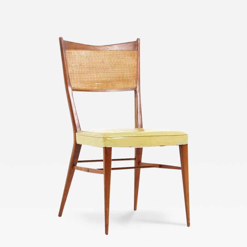 Paul McCobb Paul McCobb for Directional Mid Century Bleached Mahogany and Cane Dining Chairs