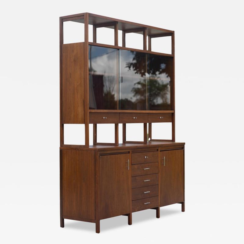 Paul McCobb Paul McCobb for Lane Delineator Walnut Rosewood Cabinet Bookshelf 271 62 63