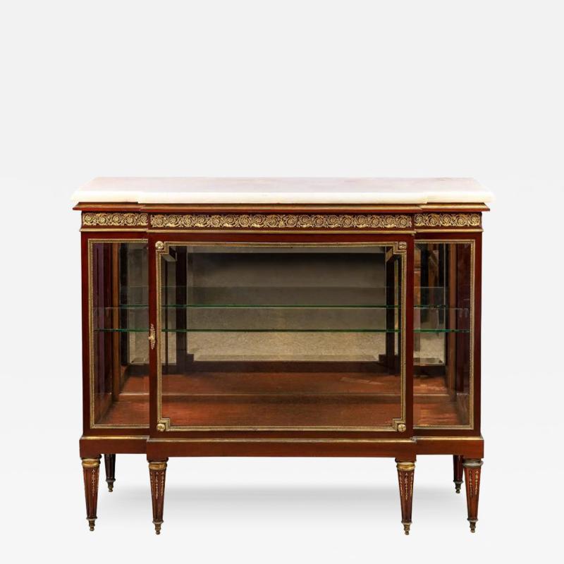 Paul Sormani Exquisite Quality French Ormolu Mounted Vitrine Commode Cabinet C 1880