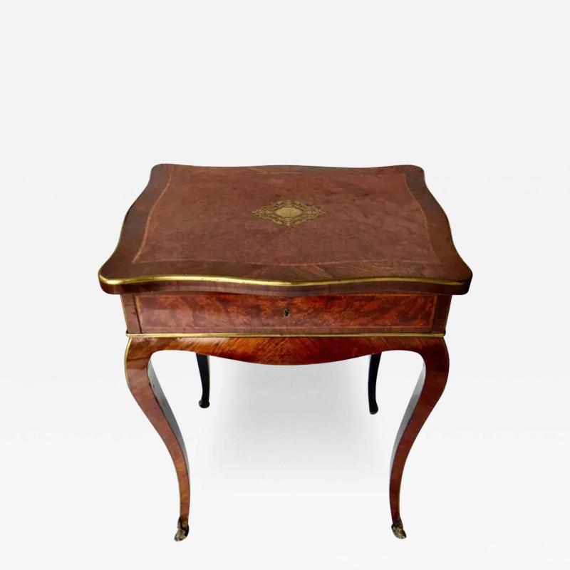 Paul Sormani Paul Sormani French Dressing Table Amboyna Veneer Rare Circa 1870