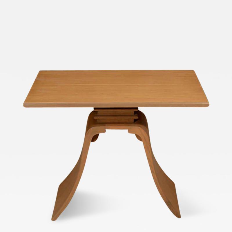 Paul T Frankl Oak Side Table by Paul Frankl for Brown Saltman