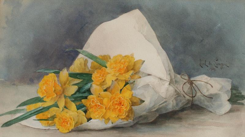 Paul de Longpr Still Life of Yellow Flowers