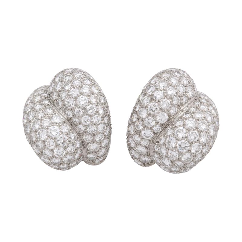 Pave Diamond Earrings