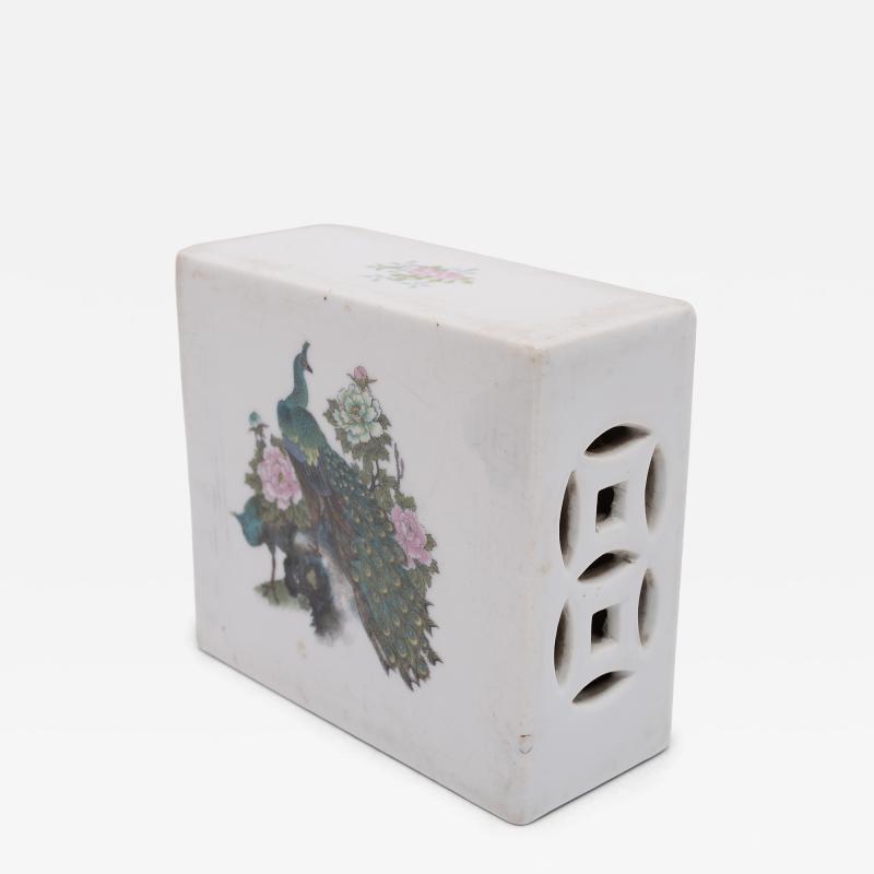 Peacock and Peonies Headrest