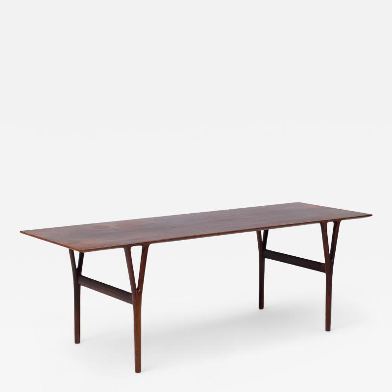 Peder Pedersen Peder Pedersen Dk for Helge Vestergaard Jensen Danish Rosewood Coffee Table