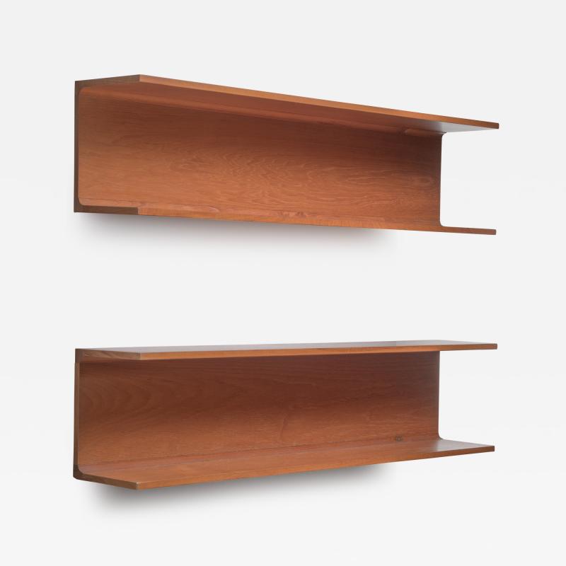 Pedersen Hansen Pair of Pedersen Hansen large wall shelves