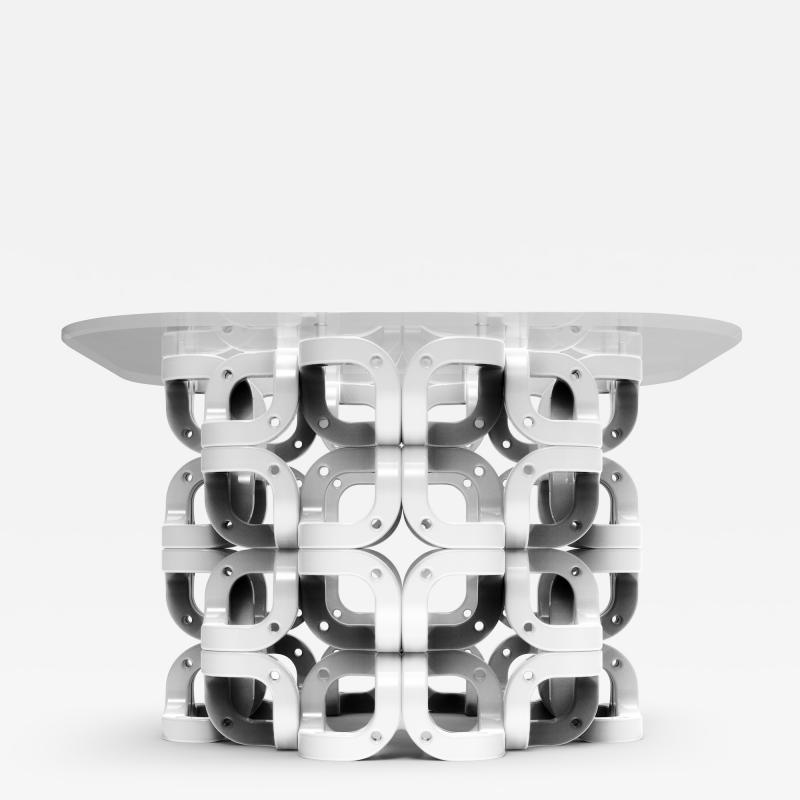 Pedro Cerisola CUMULUS side table white