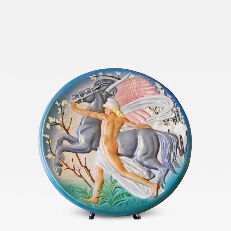 Pegasus Art Deco Rondel by Brunetti