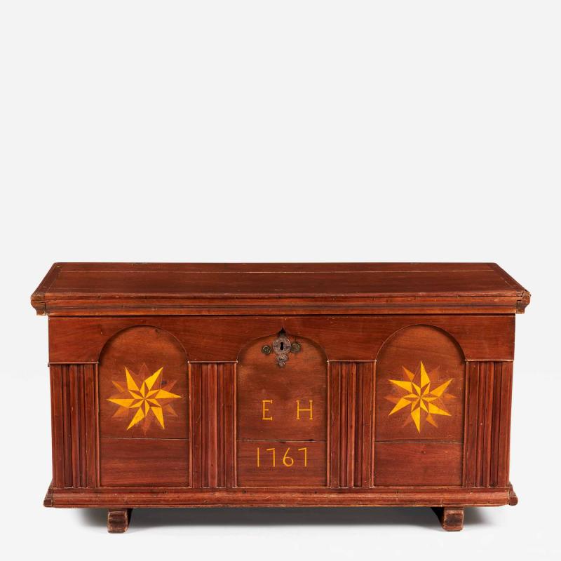 Pennsylvania German Inlaid Walnut Chest