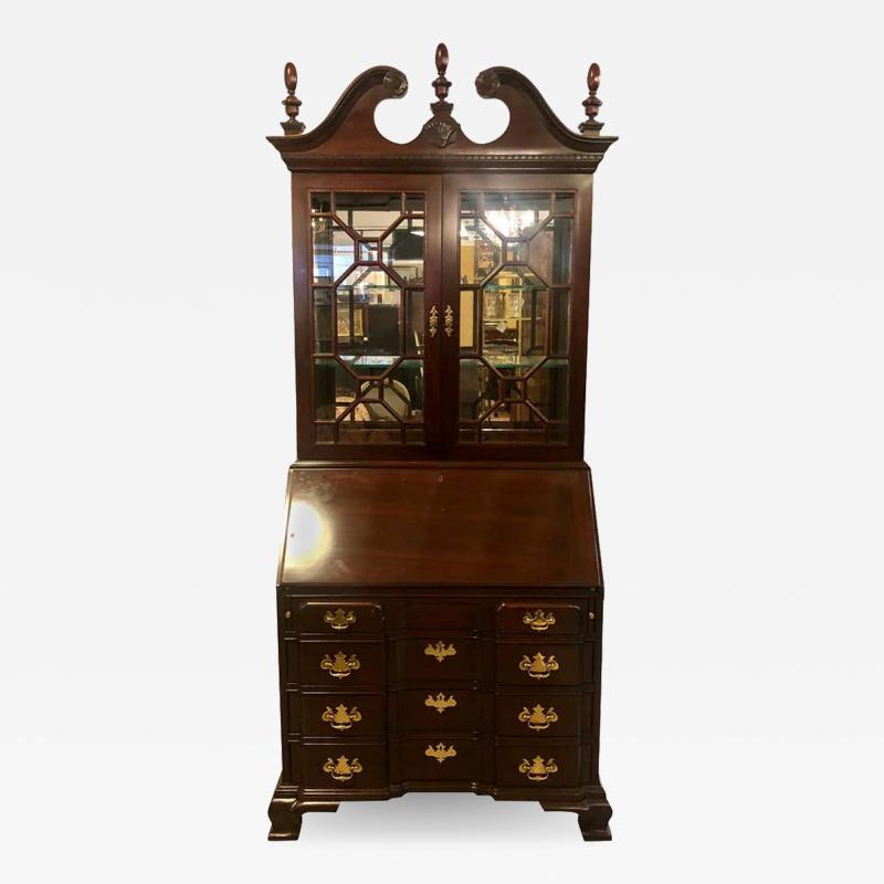 Pennsylvania House Pennsylvania House Secretary Desk Bookcase in the Chippendale Style