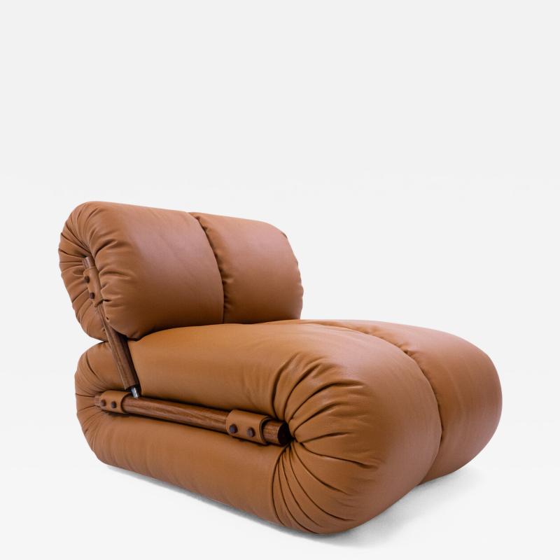 Percival Lafer Mid Century Leather Lounge Chair by Percival Lafer
