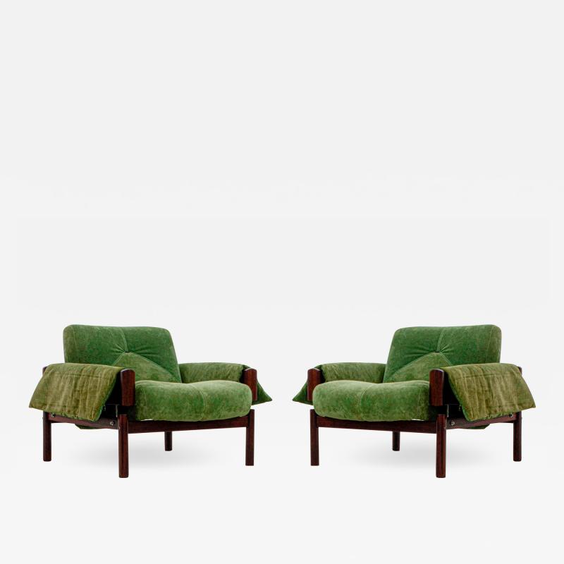 Percival Lafer Pair of MP 13 Armchairs Percival Lafer Brazilian Mid Century Modern