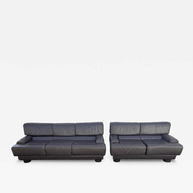 Percival Lafer Percival Lafer 3 Seat Brown Leather Sofa and Loveseat lounge chairs available 