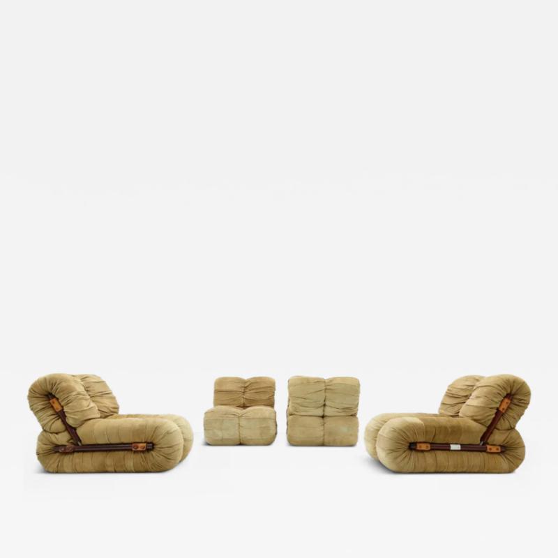 Percival Lafer Set of Four Percival Lafer MP 116 Modular Lounge Chairs