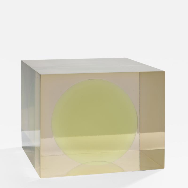 Peter Alexander Cube with Green Sphere