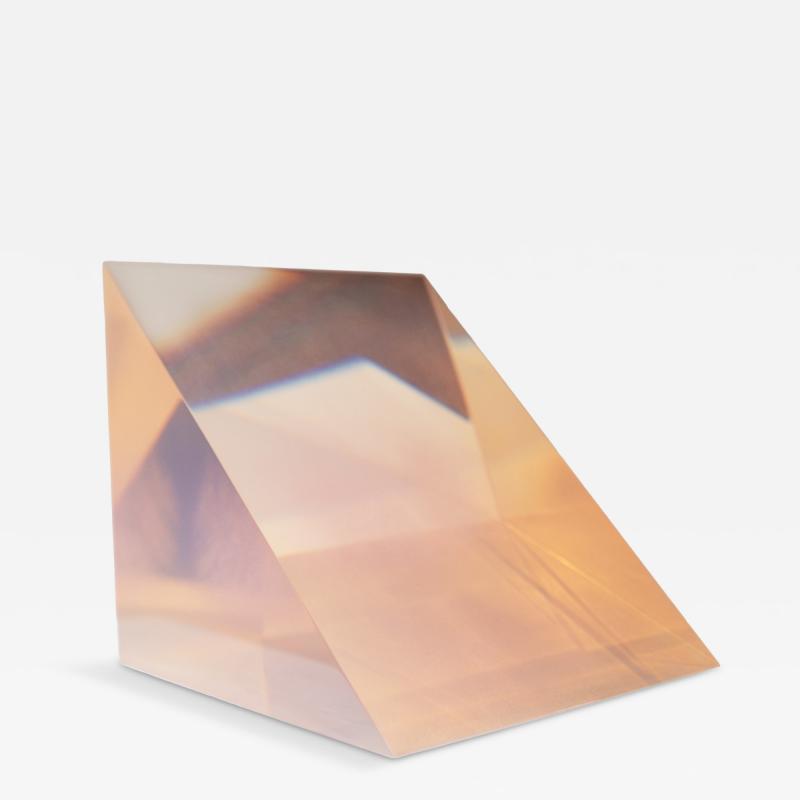 Peter Alexander Untitled Pink Vapor Resin Wedge 
