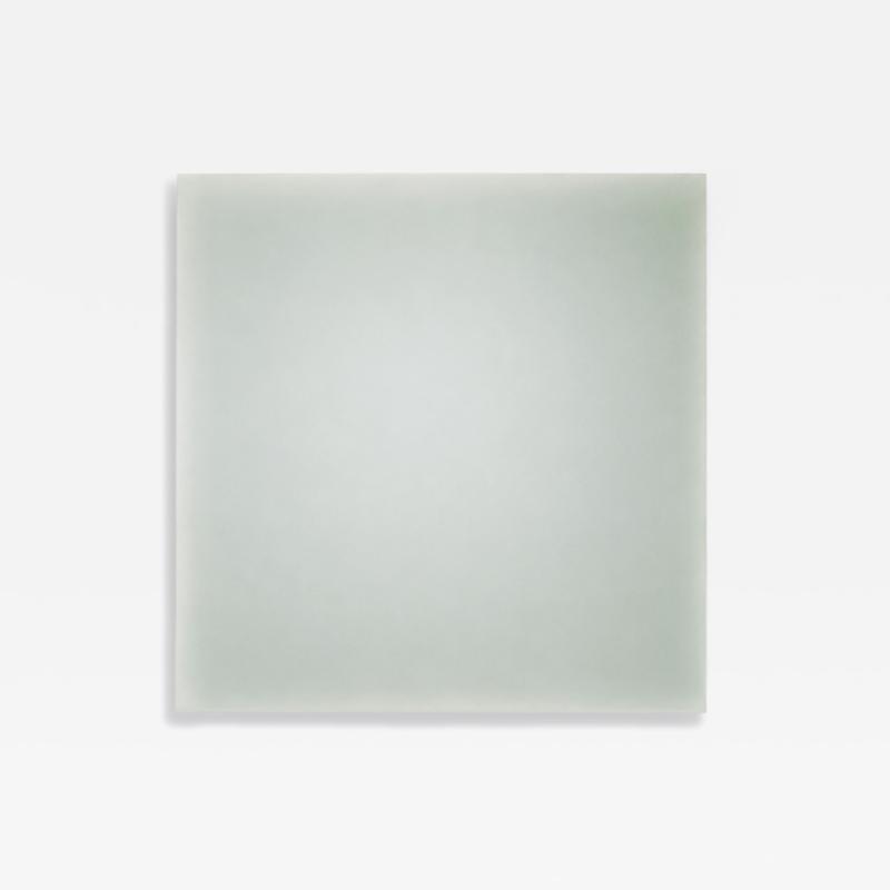 Peter Alexander Untitled Radiating Grey Green Square Wall Relief 2013