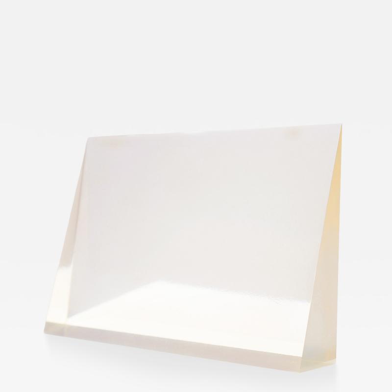Peter Alexander Window Clear Polyester Resin Vapor Wedge with Slight Yellow Tint 