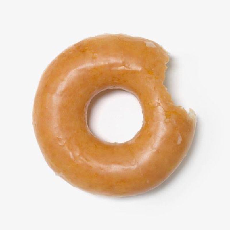 Peter Andrew Lusztyk Donut Original Glazed w Bite