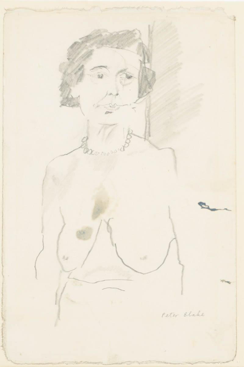Peter Blake Nude Torso of Old Lady 1961