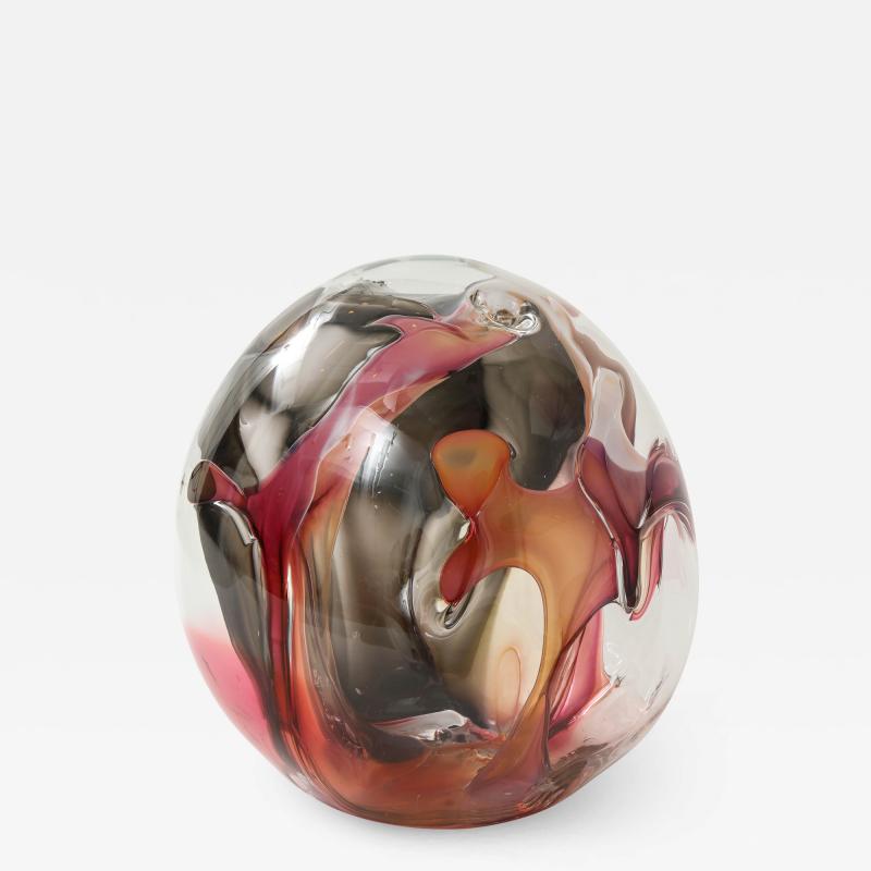 Peter Bramhall XL Peter Bramhall Glass Orb Sculpture 