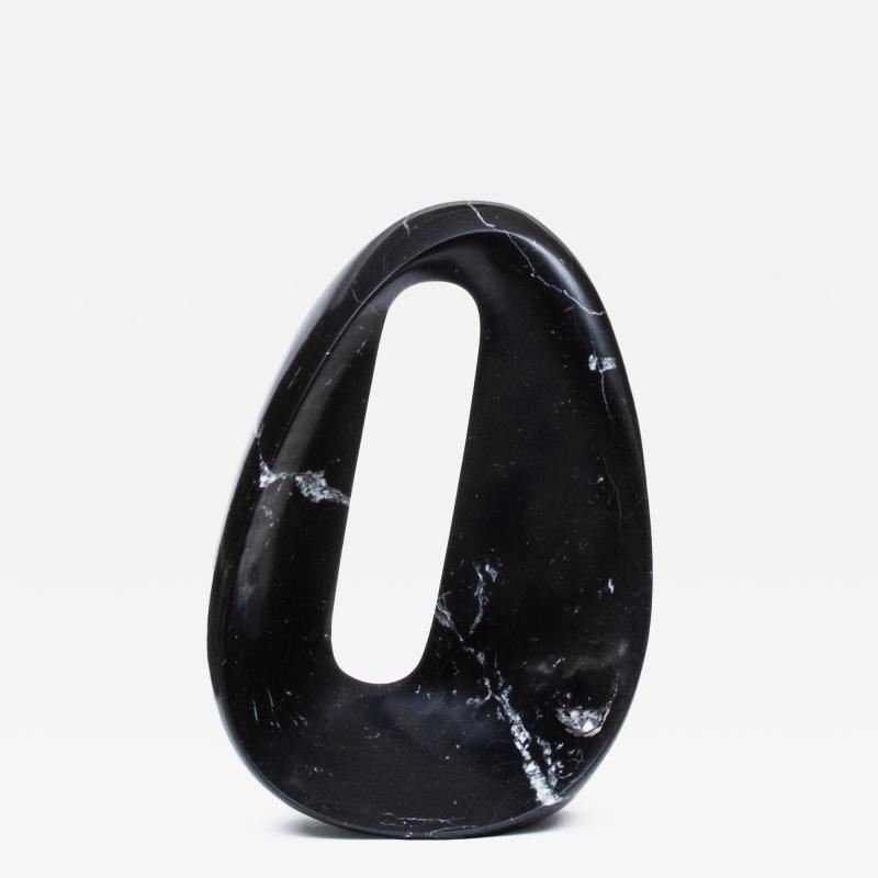Peter Bremers Modern Abstract Marquina Marble Sculpture Perception V by Peter Bremers