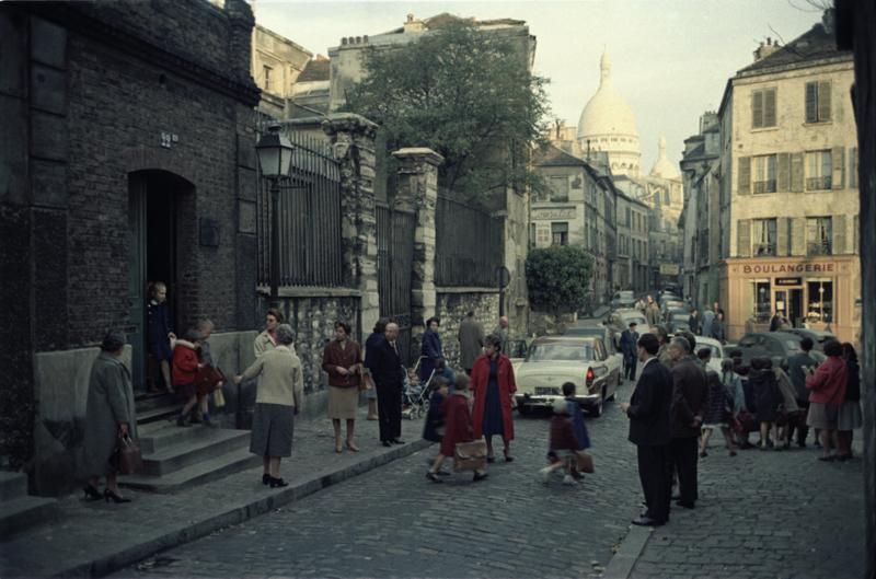 Peter Cornelius Street Scene In Monmartre