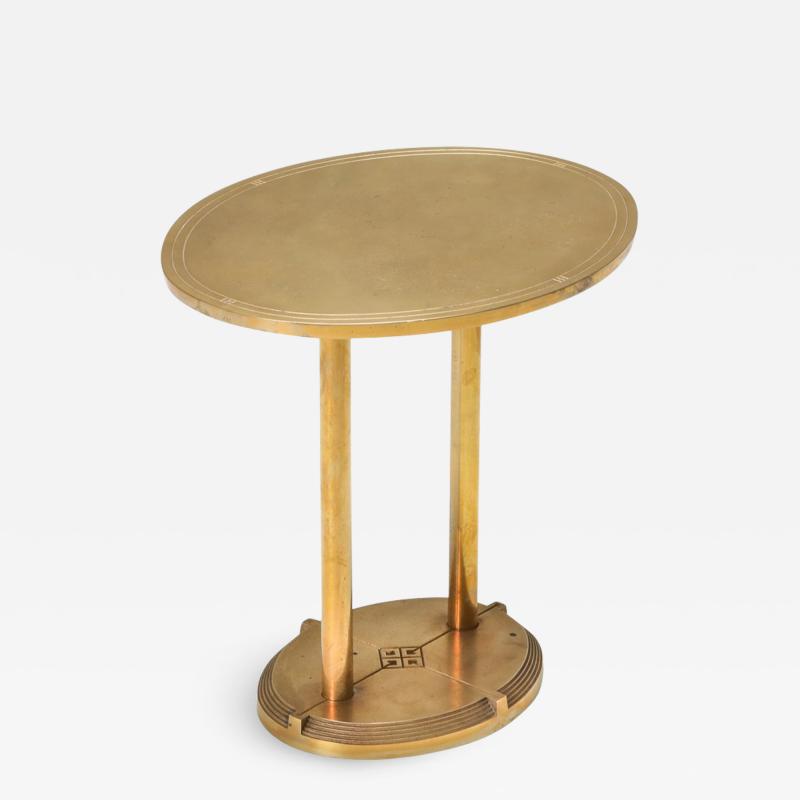 Peter Ghyczy Brass Cast Side Table by Peter Ghyczy 1980s