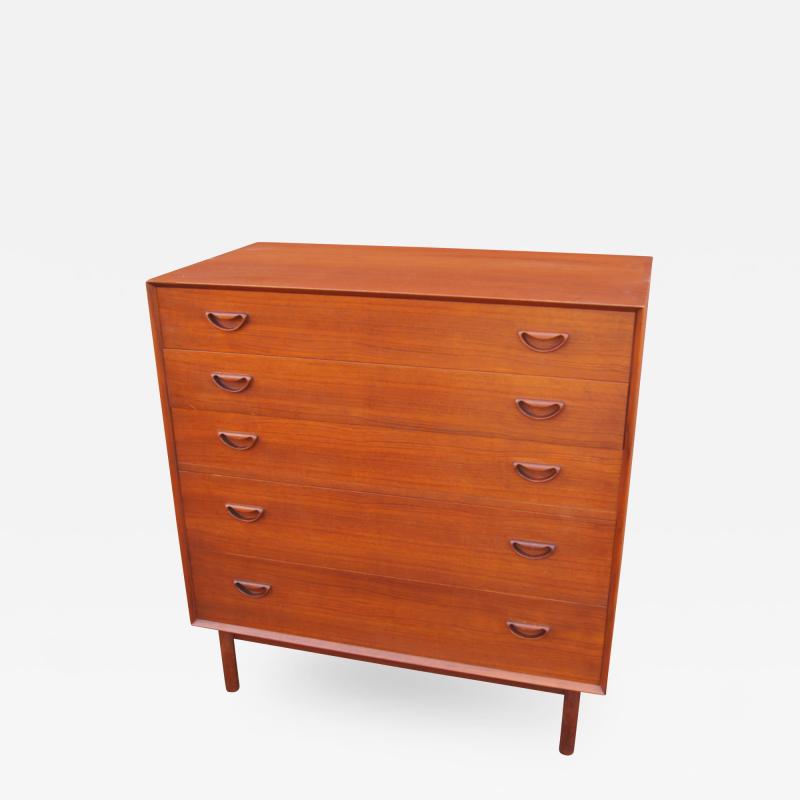 Peter Hvidt Orla M lgaard Nielsen Teak Five Drawer Dresser by Peter Hvidt and Orla M lgaard Nielsen