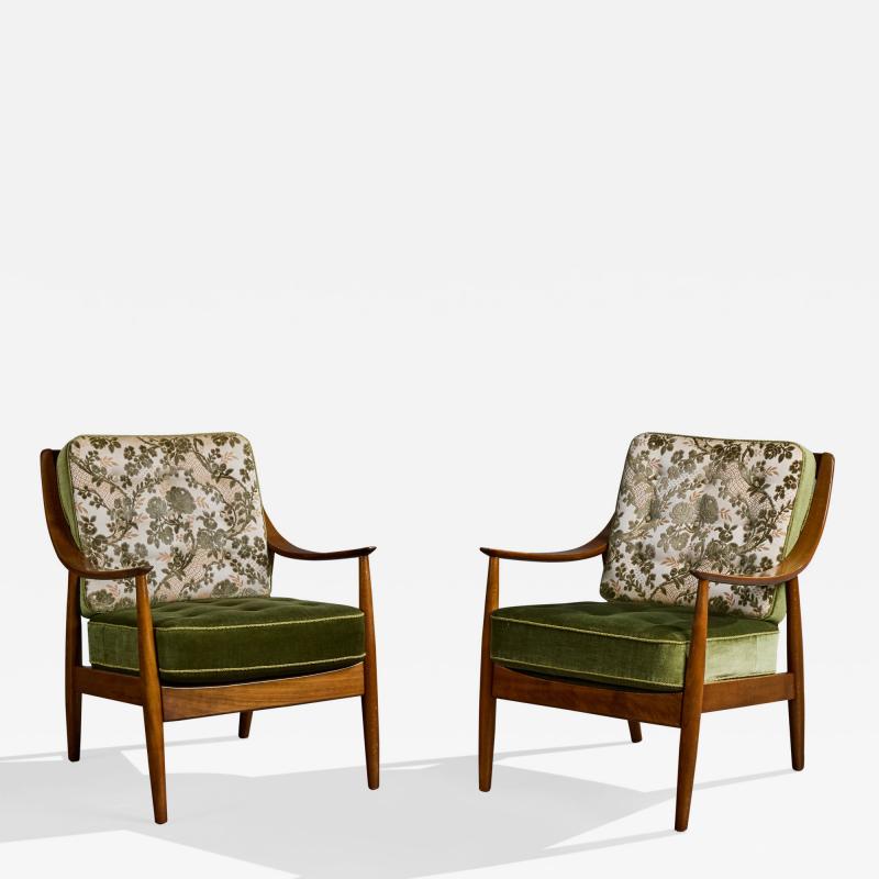 Peter Hvidt Orla Molgaard Nielsen Lounge Chairs in Teak Denmark 1950s
