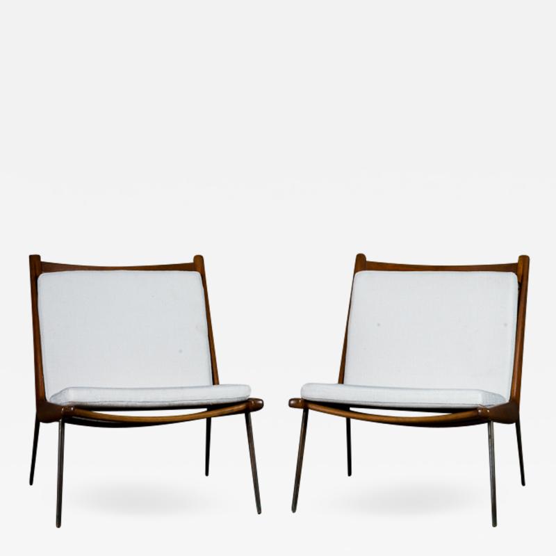 Peter Hvidt Pair of Boomerang Chairs by Peter Hvidt