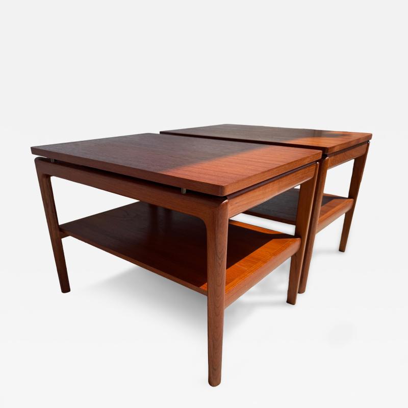 Peter Hvidt Pair of Peter Hvidt for Frances and Sons Teak End Tables